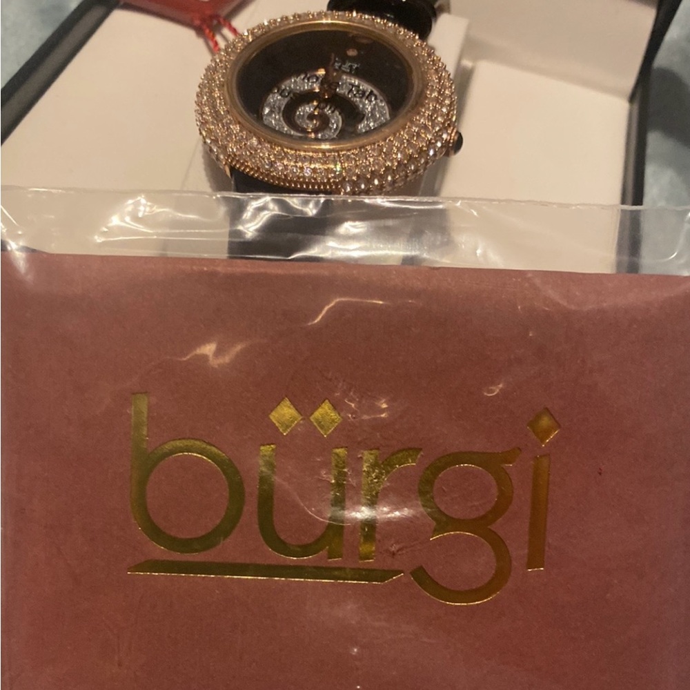 NWT Ladies luxury embedded Swarovski Krystals croc leather straps - Picture 9 of 12